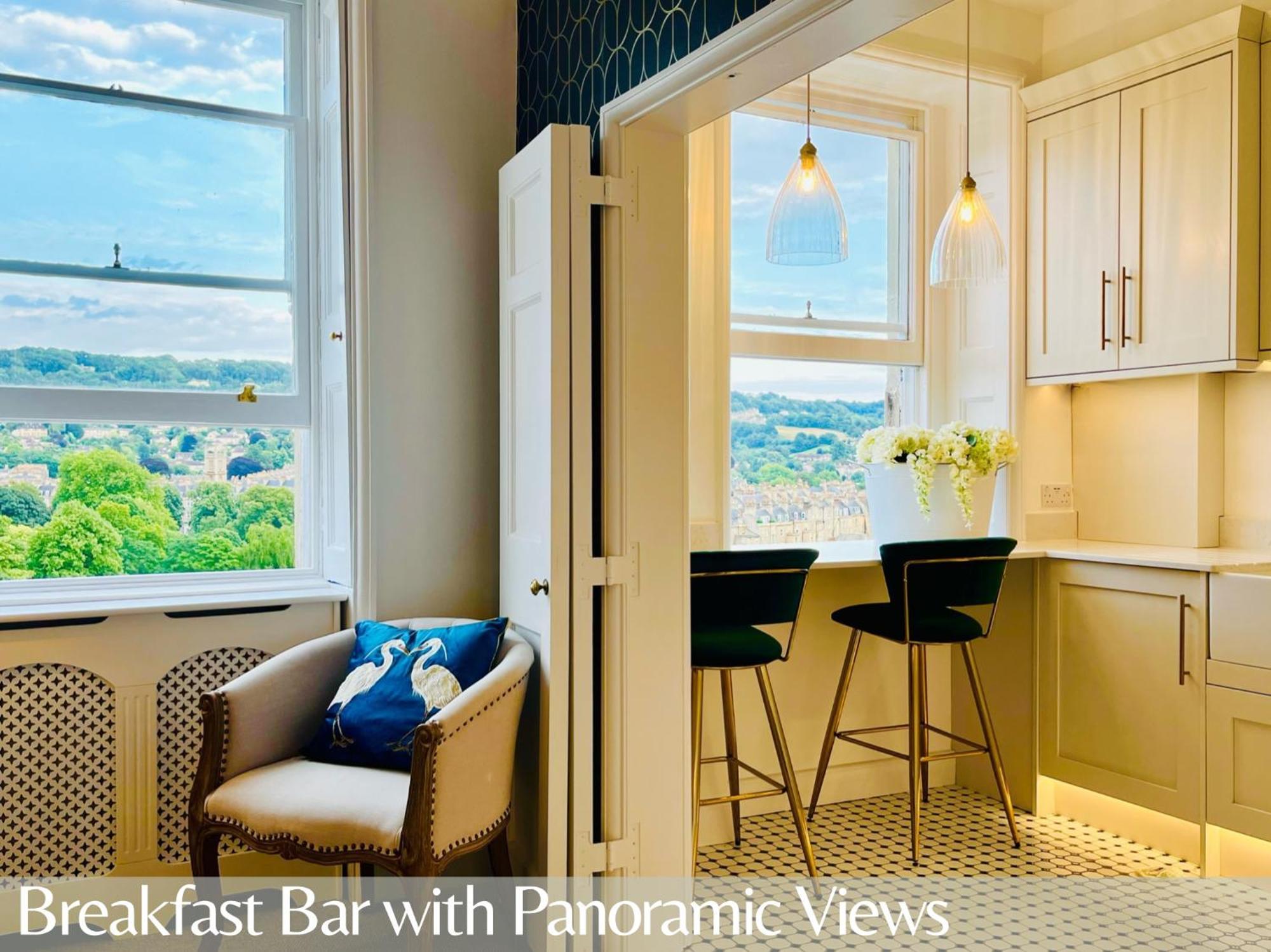 The Paragon Penthouse - Stunning Views Over Bath! Bagian luar foto