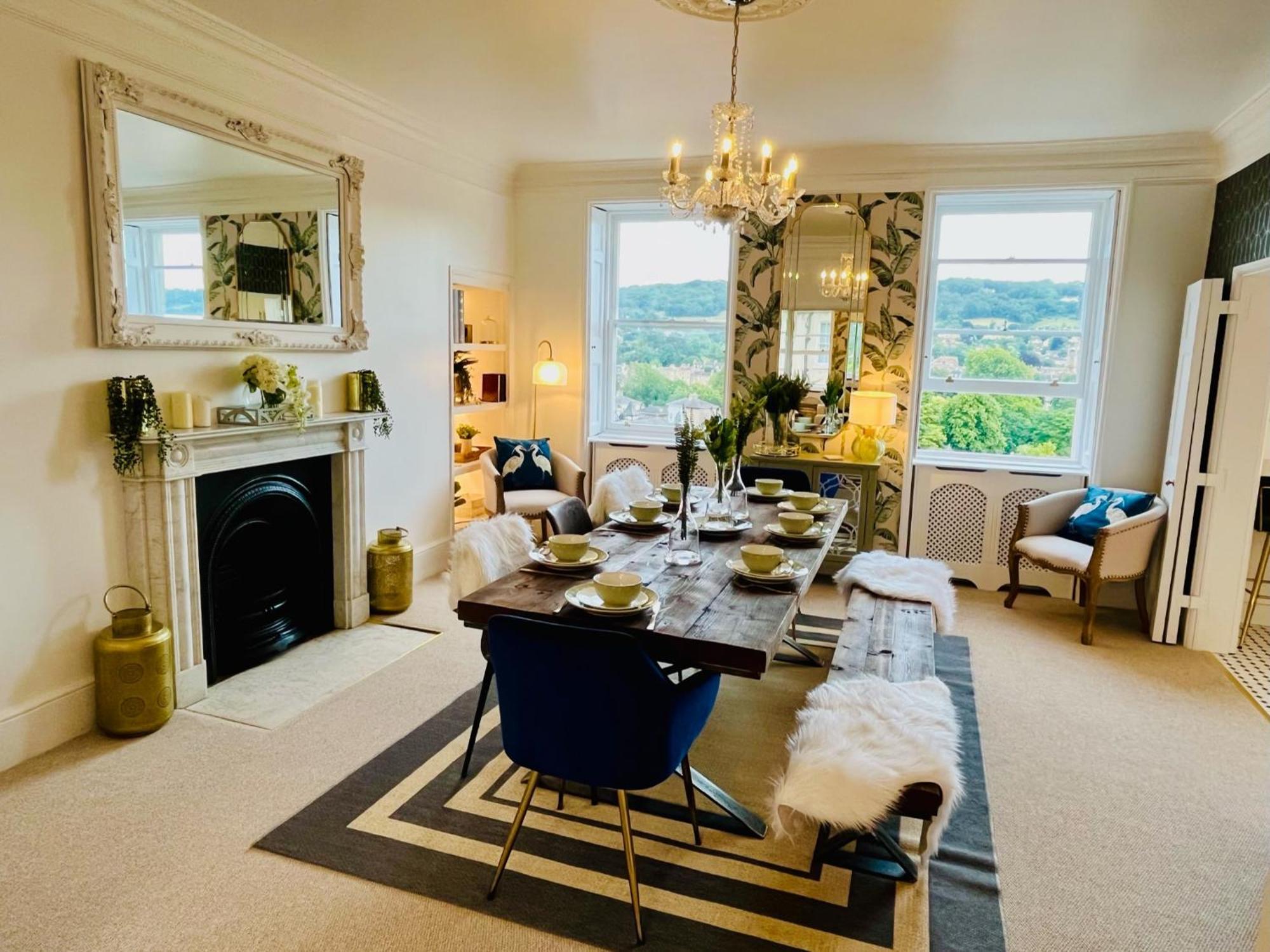 The Paragon Penthouse - Stunning Views Over Bath! Bagian luar foto