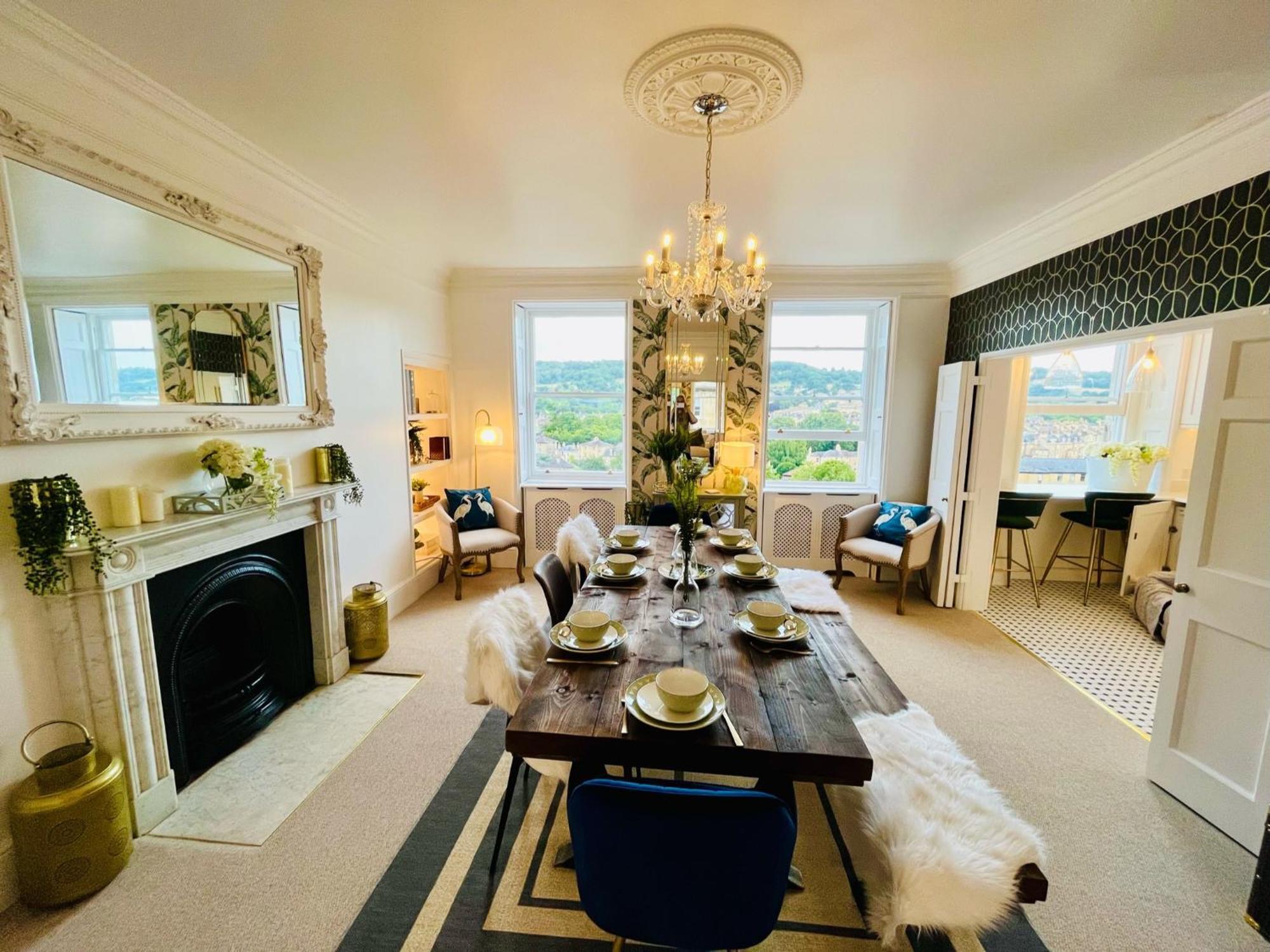 The Paragon Penthouse - Stunning Views Over Bath! Bagian luar foto